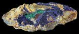 Large Malachite with Azurite Specimen - Morocco #60989-2